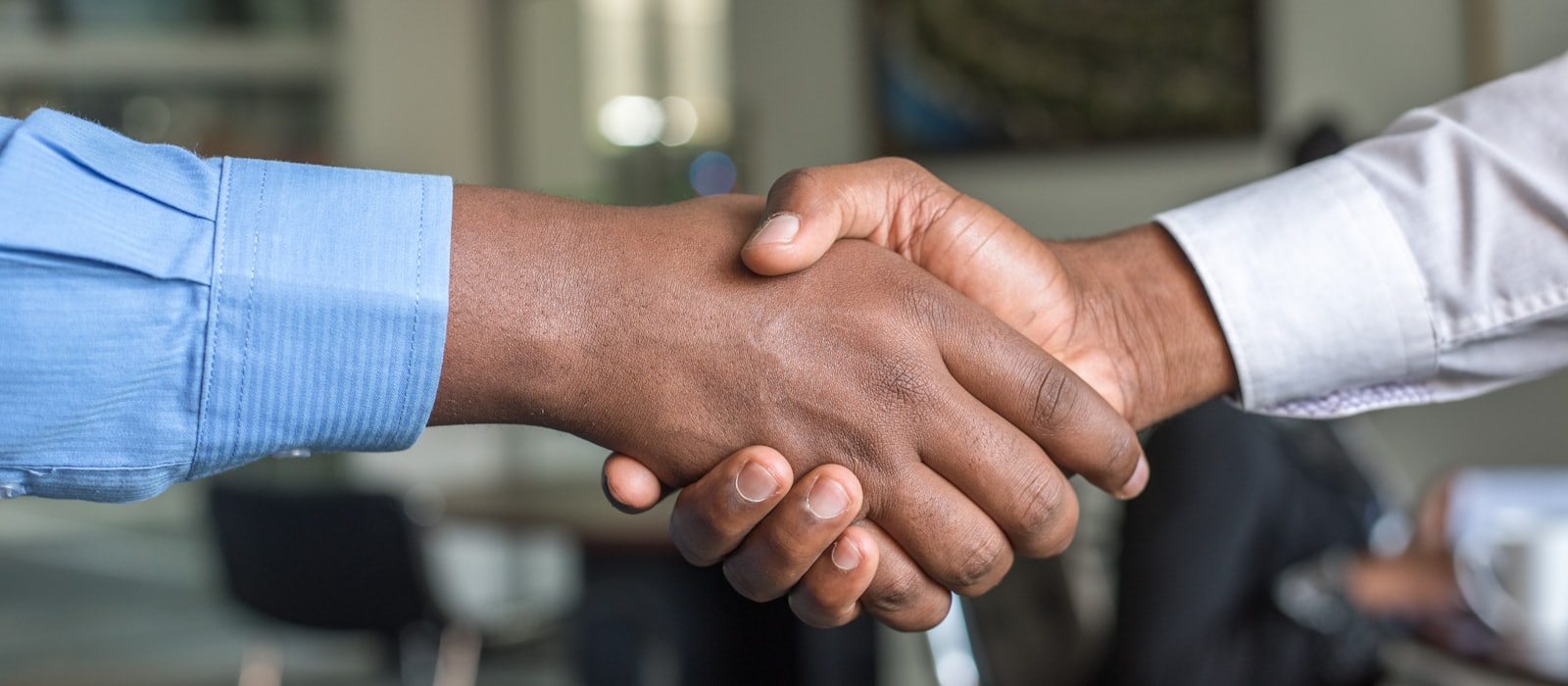 Stretta di mano tra due professionisti, a suggellare un accordo
